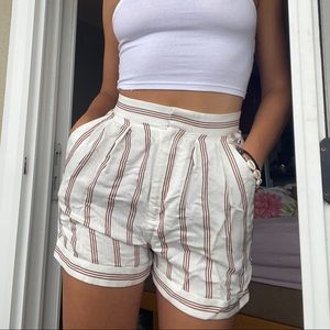 NWT Joie silky striped high waisted shorts